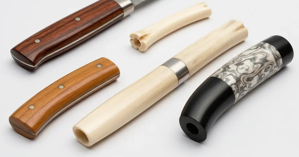 Matériaux de manches : bois, corne, os, composites — guide complet