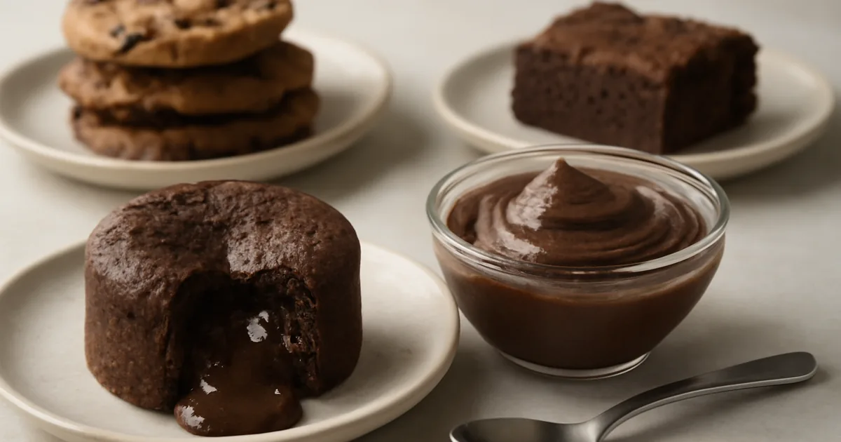 Recettes de desserts au chocolat allégées et délicieuses